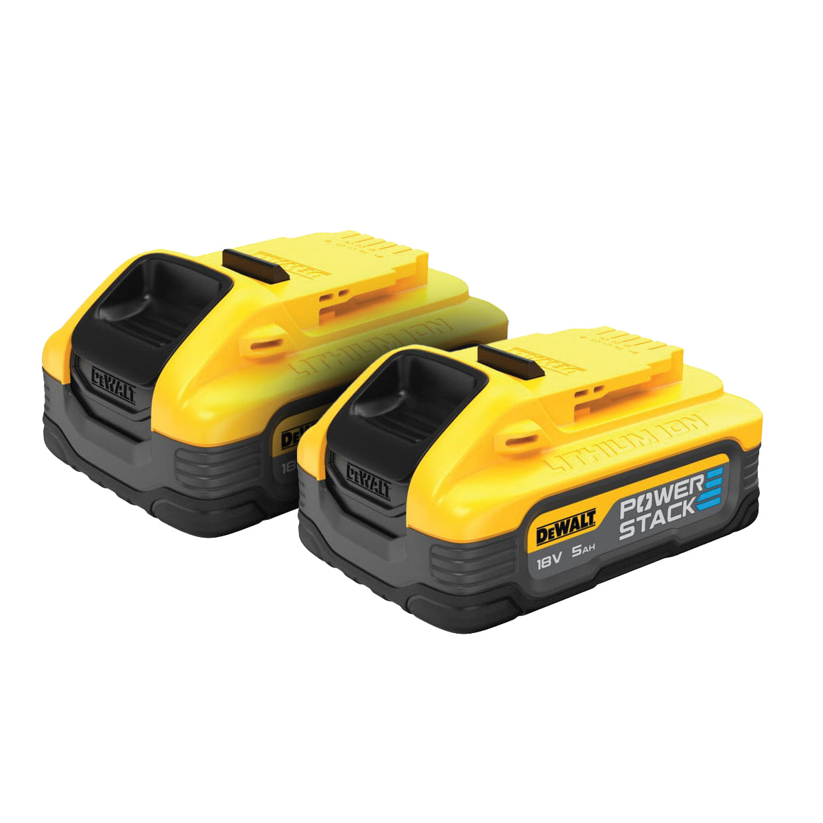 KIT de 2 batteries XR 18V POWERSTACK 5Ah + chargeur de batterie - DeWALT - DCB1104H2-QW KIT de 2 batteries XR 18V POWERSTACK 5Ah + chargeur de batterie - DeWALT - DCB1104H2-QW